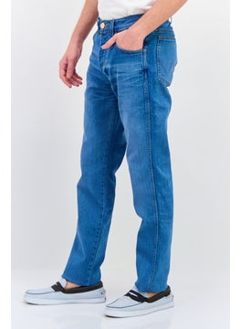 Wrangler Men Regular Fit Wash Stretchable Denim Jeans, Blue  - Image 2