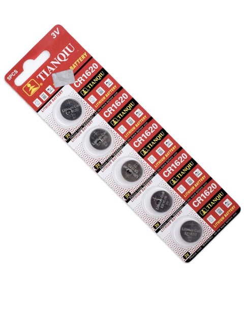 بطاريات ليثيوم زرية 3 فولت من Maxell 5 × CR1620 BR1620 CR 1620 - منتج رسمي من Maxell