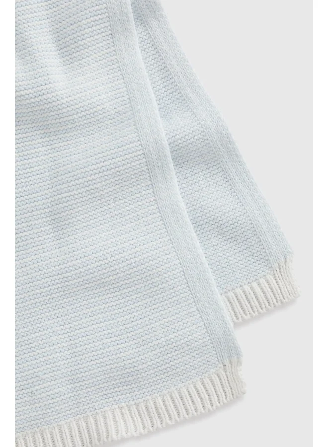 مذركير Blue Hat, Mitts and Shawl Set