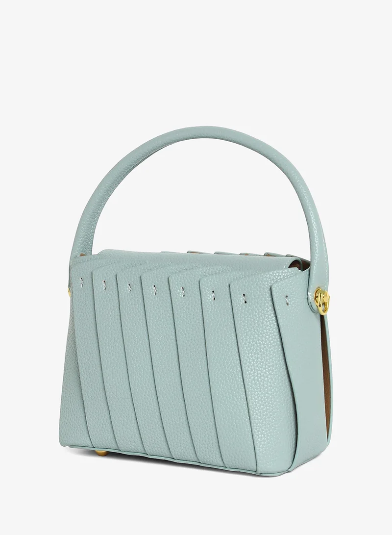 Haute Sauce  Solid Zip Lock Regular Vegan Leather Hand Bag For Women for Women | Best Price UAE