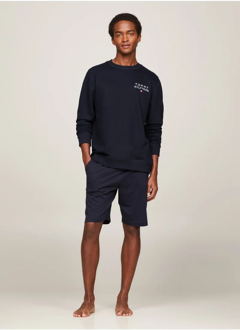 TOMMY HILFIGER Men's Jersey Shorts - Cotton, Blue