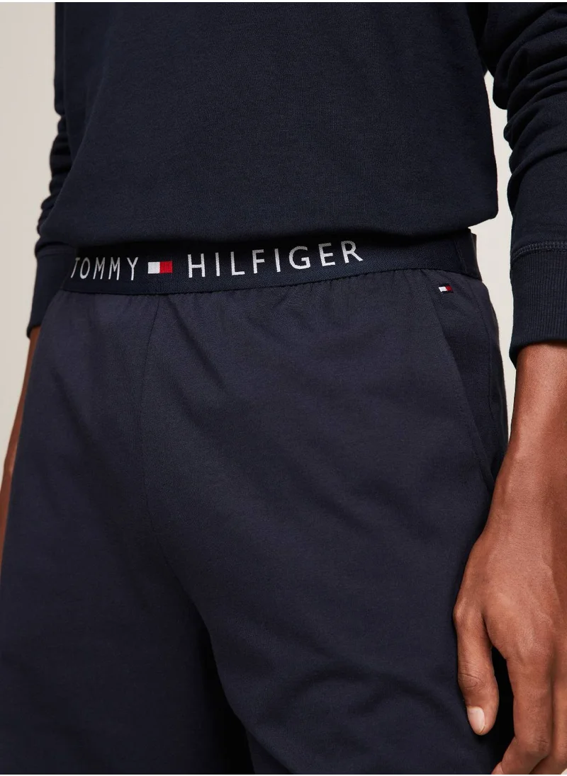 TOMMY HILFIGER Men's Jersey Shorts - Cotton, Blue