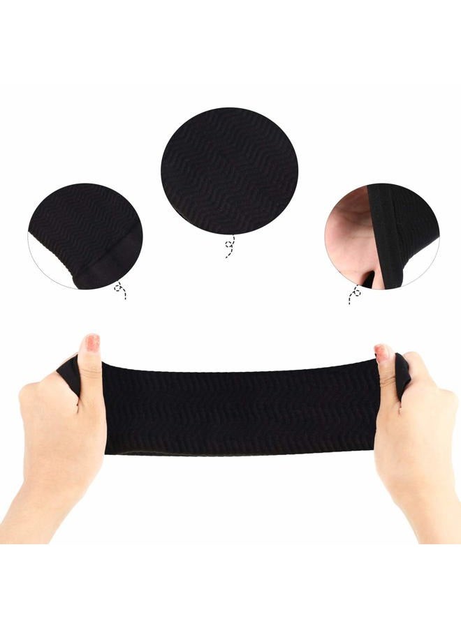 WILLBOND 4 Pairs Slimming Arm Sleeves Arm Elastic Compression Arm Shapers Sport Arm Shapers for Women Girls (Black and Nude Color) - Image 4