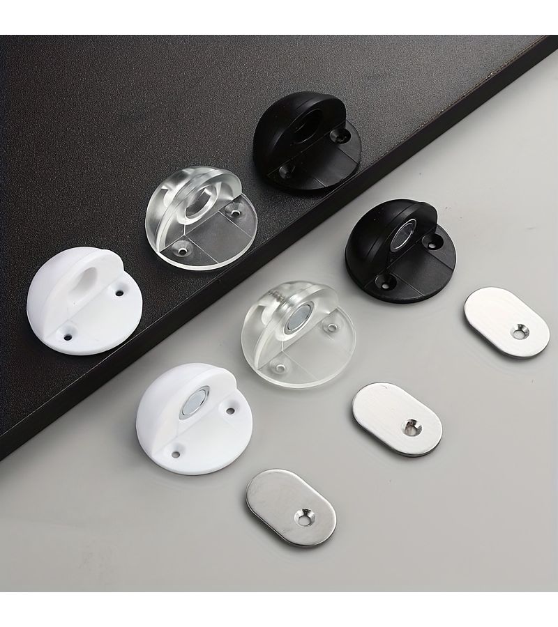 1pc Transparent Non Magnetic Dual Use Turtle Top Door Stop Holder For Bathroom Bedroom Study Room Strong Anti Collision Anti Pinch Door Stopper Entrance Door - Image 5