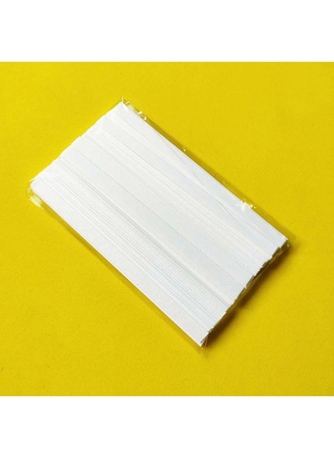 lasenersm - 100 Pieces Essential Oils Test Strips Perfume Paper Test Strips Perfume Test Strips Perfume Test Paper Aromatherapy Fragrance Test Strips Rectangle Essential Oils Test Paper, White - Image 1