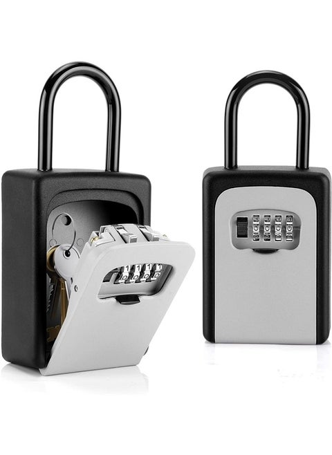 Key Lock Box, Combination Lock Box Wall Mounted Waterproof Key Storage Lock Box Waterproof Resettable Code House Security Lock Box