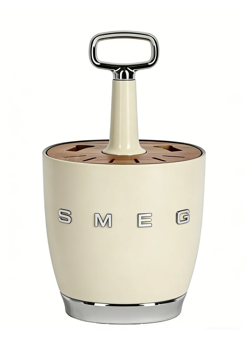 smeg Classic 50s retro style aesthetics. The base of the dish storage rack, knives, forks, spoons and the base of the dish storage rack - Image 1