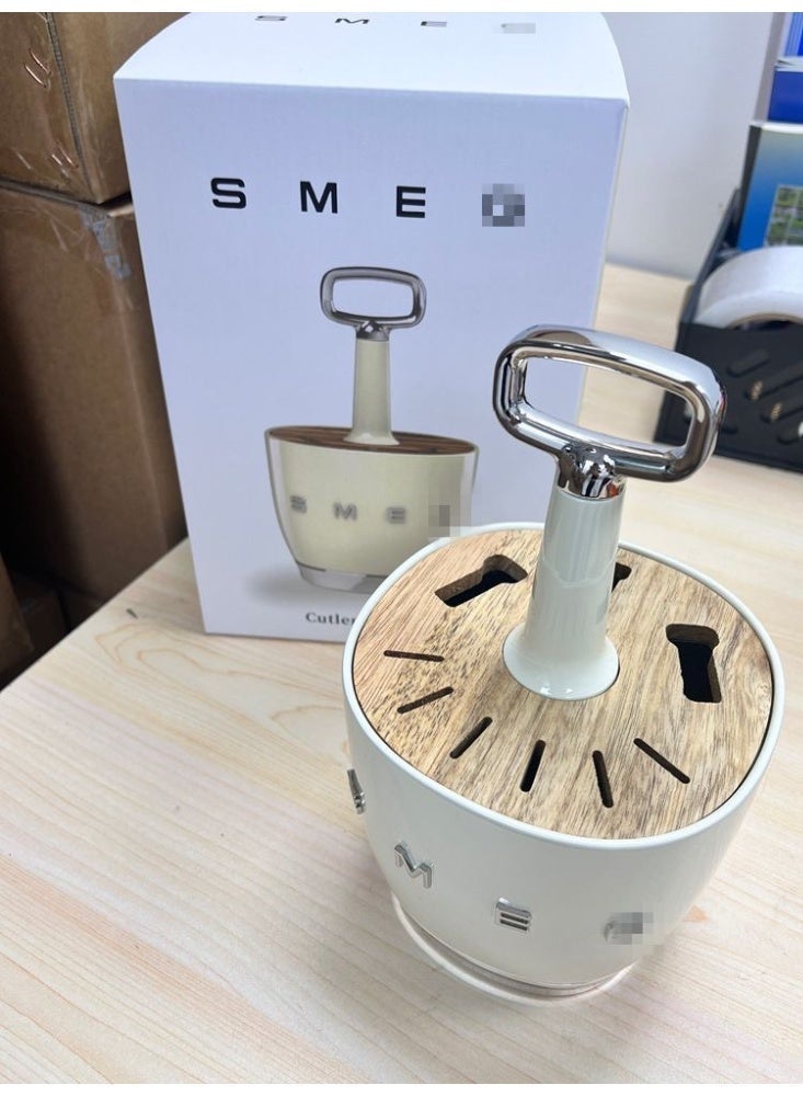 smeg Classic 50s retro style aesthetics. The base of the dish storage rack, knives, forks, spoons and the base of the dish storage rack - Image 4