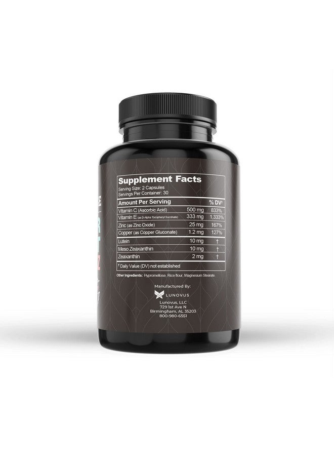 Visual Advantage® Macular Support + Meso-Z - Blue Light Eye Vitamin with Triple Antioxidants for Advanced Protection Against Digital Screens (60-Count) - Image 3