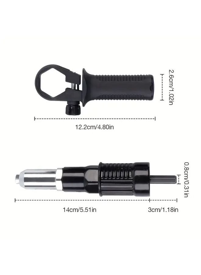 Aluminum Alloy Riveting Gun Conversion Head 218 with 7 Adapters and 4 Size Rivets - Image 4