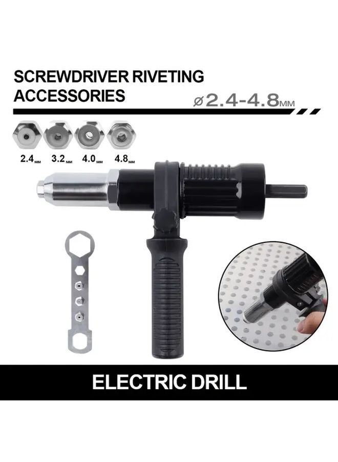 Aluminum Alloy Riveting Gun Conversion Head 218 with 7 Adapters and 4 Size Rivets - Image 3