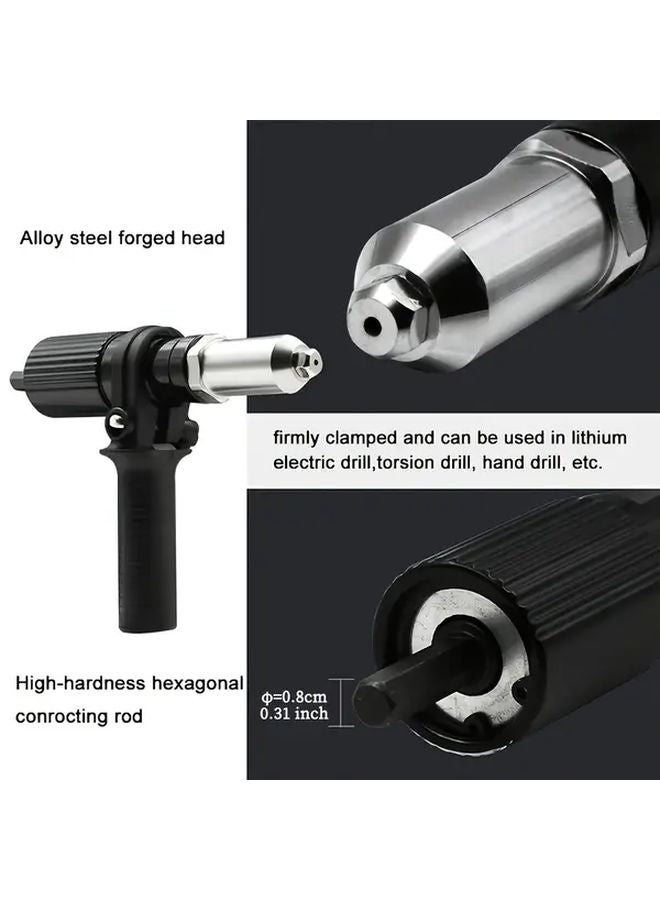 Aluminum Alloy Riveting Gun Conversion Head 218 with 7 Adapters and 4 Size Rivets - Image 5