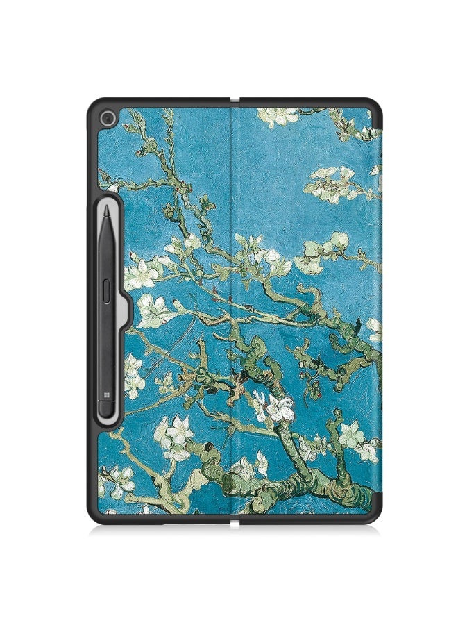 عام غطاء مايكروسوفت سيرفيس برو 12 (2025) مقاس 12 بوصة، غطاء جلدي PU خفيف الوزن مقاوم للسقوط والصدمات مع حامل واقي. - Image 1