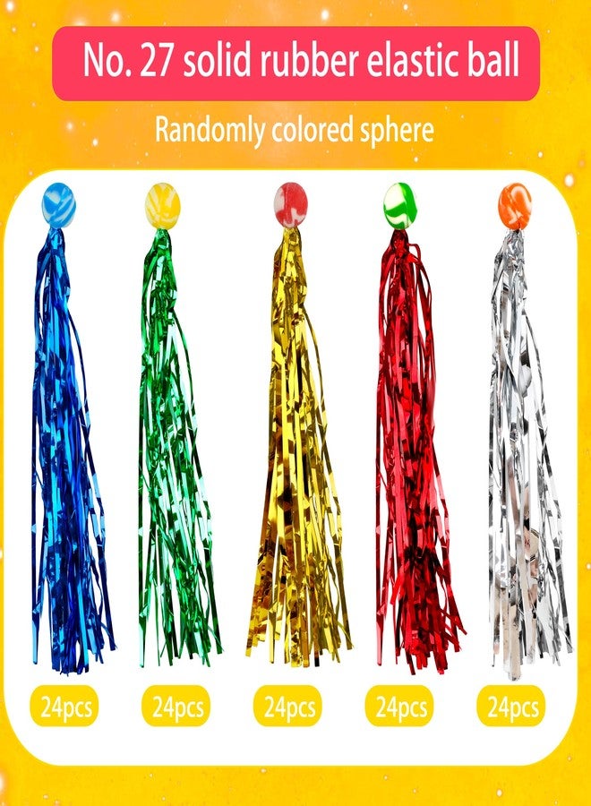 Conagel 120 Pcs Comet Balls Bouncy Super Balls Bulk with Streamers Assorted Colors Rubber Bouncy Balls for Kids Birthday Party Favors Goodie Bag Stuffers - Image 3