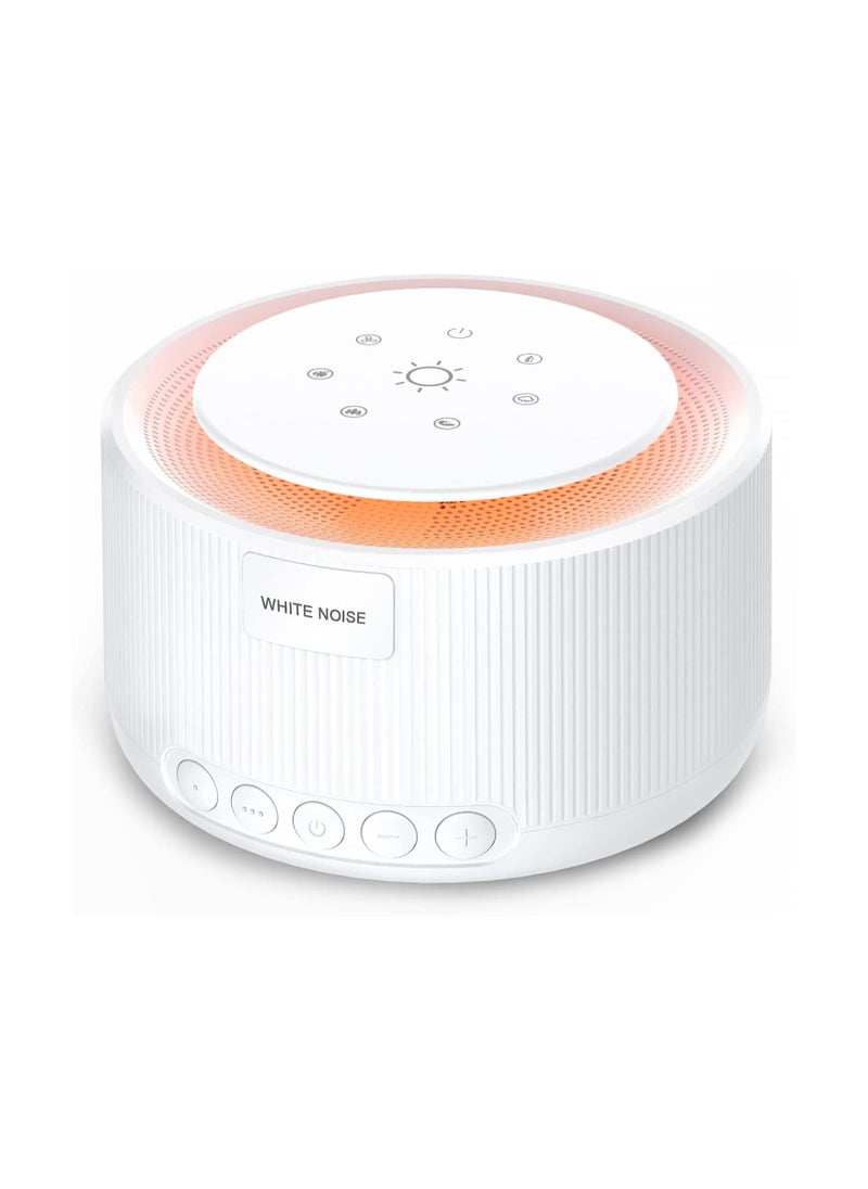 Generic - Sleep Sound Machine, White Noise Machine with 30 Natural Soothing Sounds, 30 Level Volume Light 3 Timer Memory Function, Noise Machine Powered by AC or USB, for Adults, Baby and Kids - Image 1