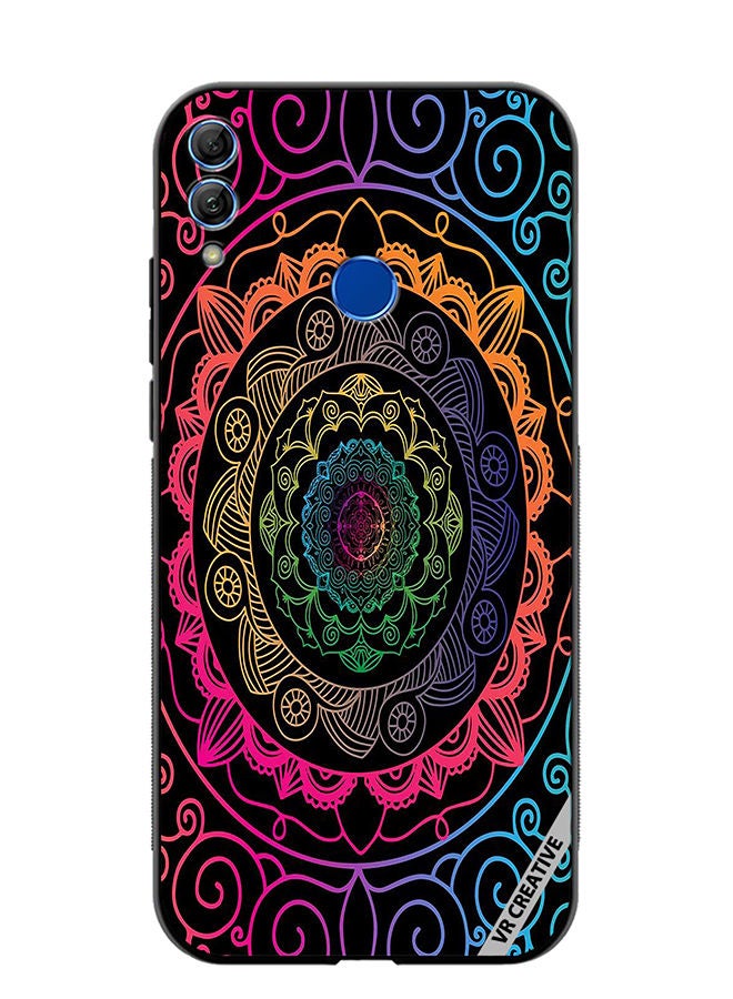 Protective Case Cover For Honor 10 Lite Mandala Design Multicolour