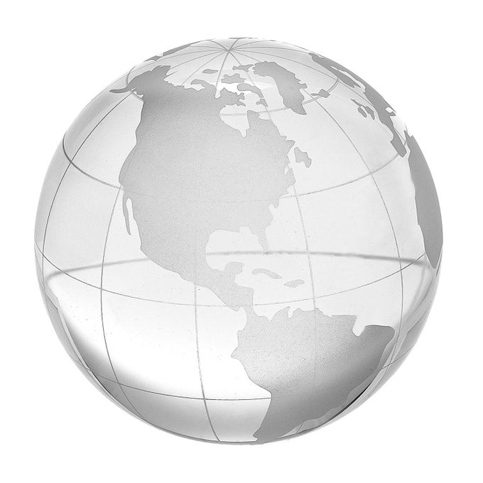 23 INCH GLOBE PAPERWEIGHT WITH GIFT BOX