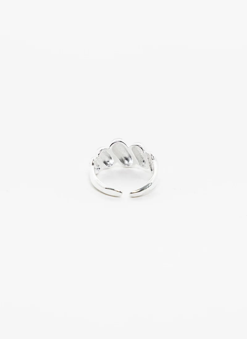 Lichi  Smooth metal twisted ring for Women | Best Price UAE