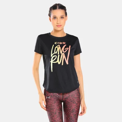 UNDER ARMOUR Women's UA Long Run Graphic T-Shirt