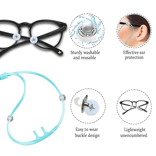 KAEDLEY with Anti Slip Design Oxygen Tube Clips for Glasses - Nasal Cannula Ear Protector - Nose Cannula Hose Holder - Oxygen Holder Effectively avoiding discomfort Pain Caused by Oxygen Tubes on The Ears - Image 5