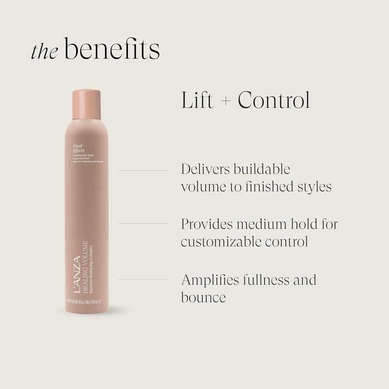 L'ANZA Healing Volume Final Effects Finishing Hair Spray - Maximum Hold, 350ml - Image 3
