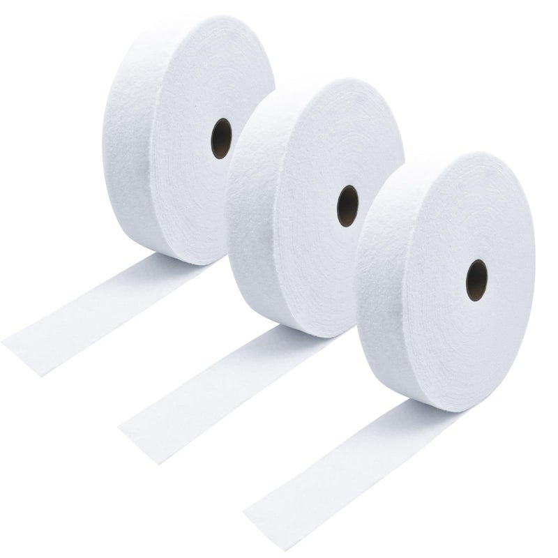 Foxtell Cotton Blend Batting Rolls 2 14 in x 50 Yard Total 150 Yard Jelly Roll Rug Quilt Batting for Upholstery - Image 2
