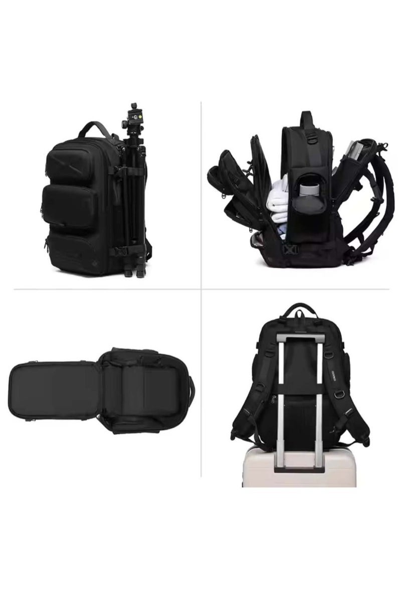 OZUKO 9842S Travel Laptop Backpack – USB Port, Water-Resistant, Camo - Image 5