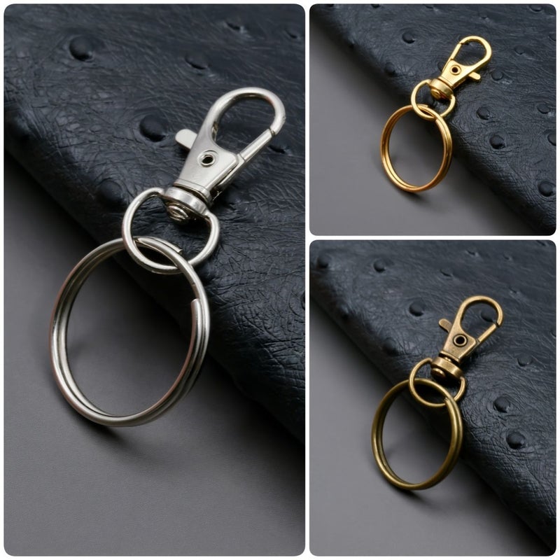 Zinc Alloy Lobster Clasps Bronze 18pcs Multi Purpose Key Rings for DIY Crafts - Image 3