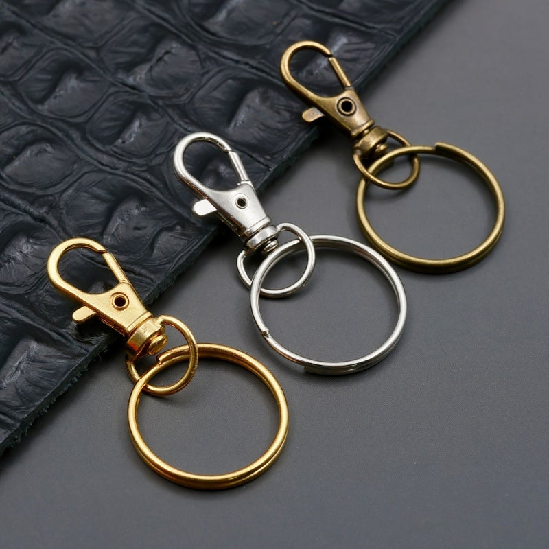Zinc Alloy Lobster Clasps Bronze 18pcs Multi Purpose Key Rings for DIY Crafts - Image 2