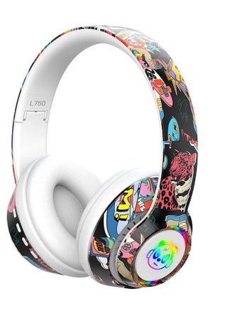 Wireless Foldable Bluetooth Headphones over Ear Cool Graffiti Led Illuminated Gaming Headset Noise Cancelling Headphones with Built-in Microphone for Phone Computer, Scalable Music Headphone Gift for - pzsku/Z54CA51CE9DE613408008Z/45/_/1701438318/9923a781-4a6d-4a56-b34e-b8f1695ed502