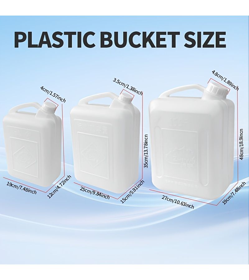 1.32gal Heavy Duty Portable Water Bucket HDPE Corrosion Resistant - Image 3