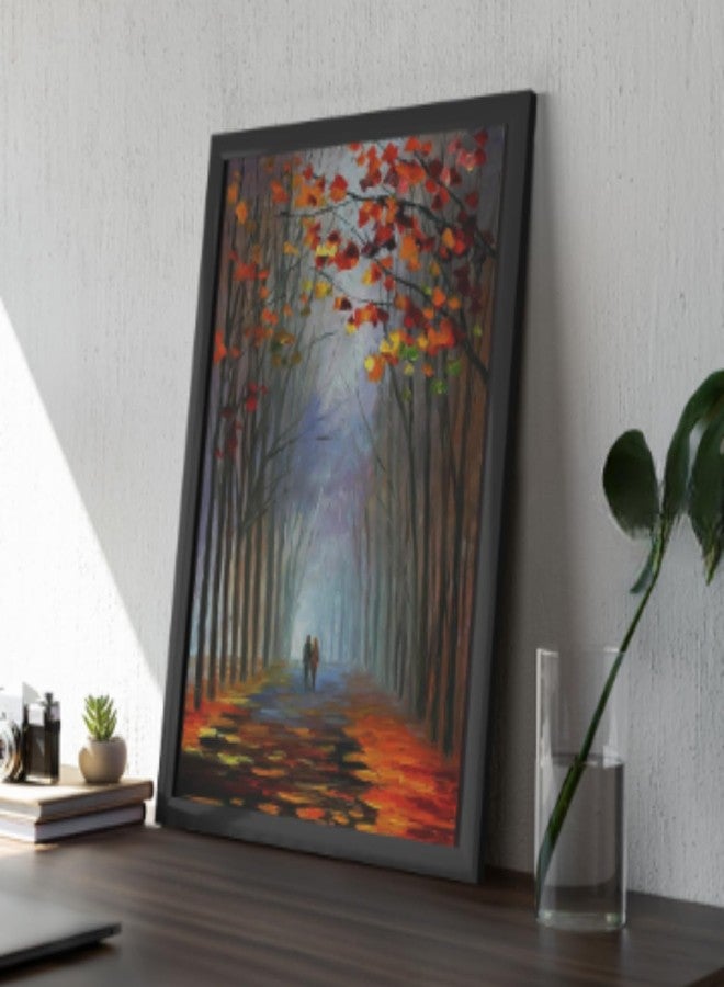 Masstone Engineered Wood Landscapes Wall Painting, Multicolour, Modern, 14 Inch x 20 Inch - Image 4