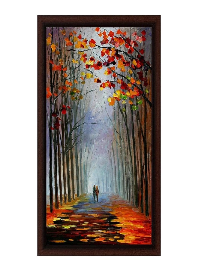 Masstone Engineered Wood Landscapes Wall Painting, Multicolour, Modern, 14 Inch x 20 Inch - Image 1