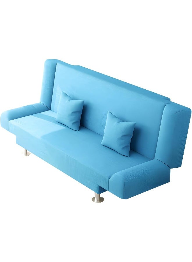 Comfynest Linen Armless Convertible Sleeper Sofa Bed for Living Room  - Image 4