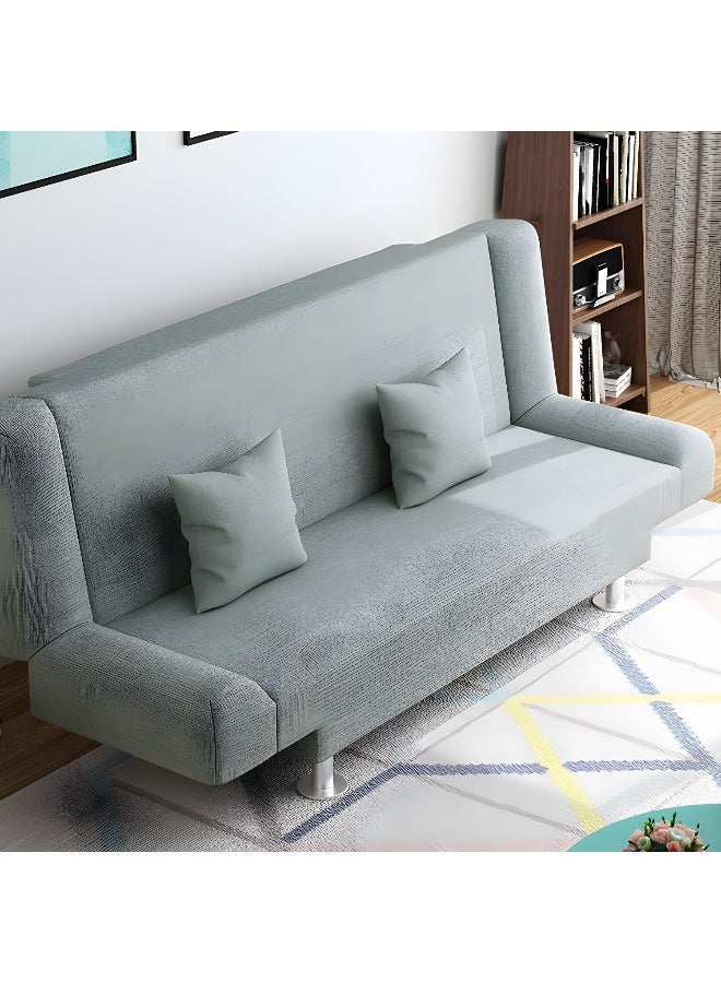 Comfynest Linen Armless Convertible Sleeper Sofa Bed for Living Room  - Image 2