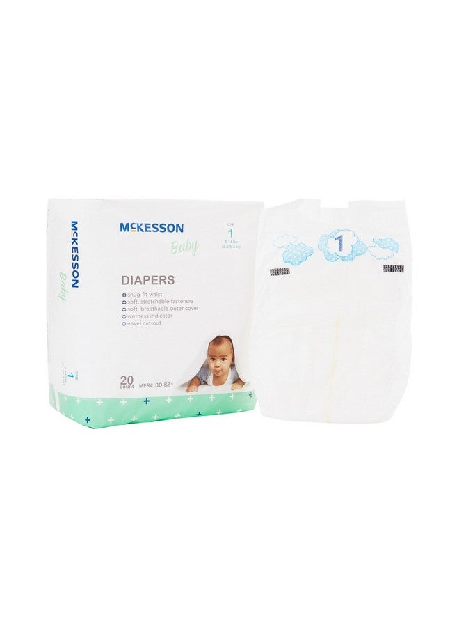 McKesson Baby Diapers, Size 1 (8 lbs to 14 lbs), 20 Count, 1 Pack - Image 1