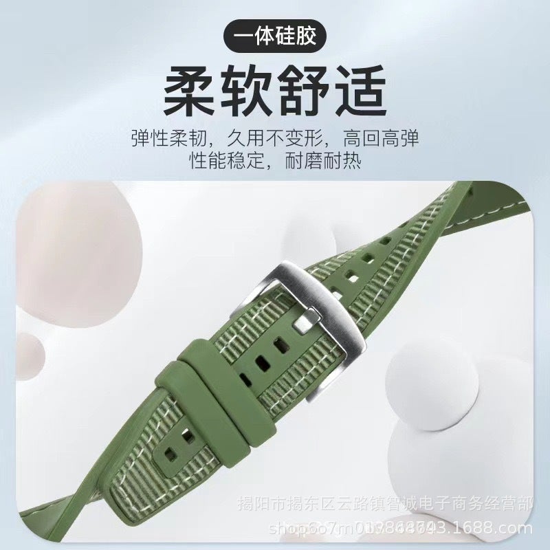 For Huawei Gt4 Nylon Braided Composite Silicone Watch Band Watch3P Glory Xiaomi 22Mm Universal Wristband - Image 4