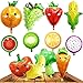 LZYMSZ 12PCS Fruit Vegetable Foil Helium Mylar Balloons Corn Carrot Orange Tomato Broccoli Strawberry Grape Banana Watermelon Kiwi Party Decoration Supplies for Baby Shower Birthday Christmas Kids Gift - Image 3
