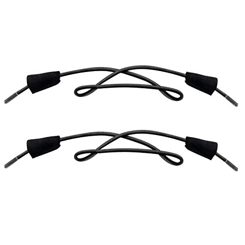 Endoto Shoelaces for Hey Dude Elastic Strings Replacement Laces Shoes(Color:Black,Size:18Inch) - Image 1