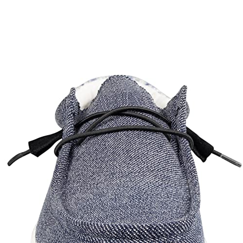 Endoto Shoelaces for Hey Dude Elastic Strings Replacement Laces Shoes(Color:Black,Size:18Inch) - Image 3