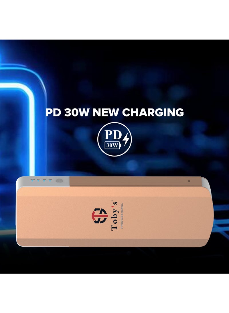 Toby's Toby's X19 PRO Jump Starter For Cars 16000mAh And 59.2WH Power with PD 30W Power Bank For Electronic Devices  - Image 3