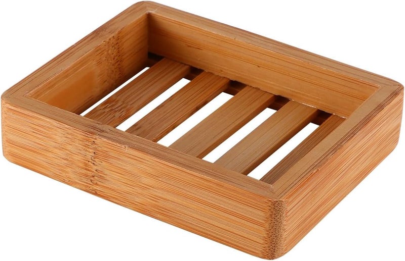 Wooden Soap Holder Wood Tray for Bathroom Drying Tool Natural Solid Wood - Image 1