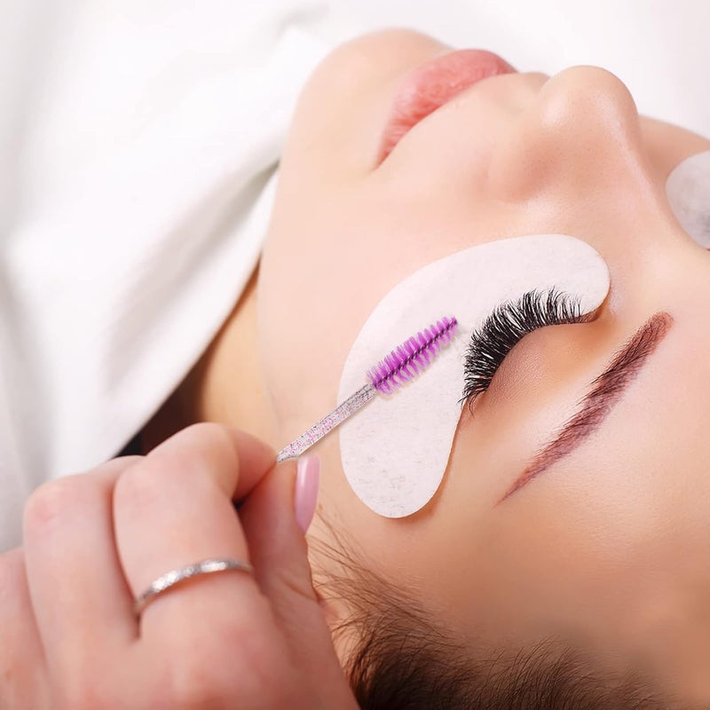 g2plus 100PCS Crystal Eyelash Mascara Brushes Wands Applicator Makeup Kits, Mascara Wands Lash Spoolies for Eyelash Extensions and Eyebrow Brush (Multi-colored) - Image 5