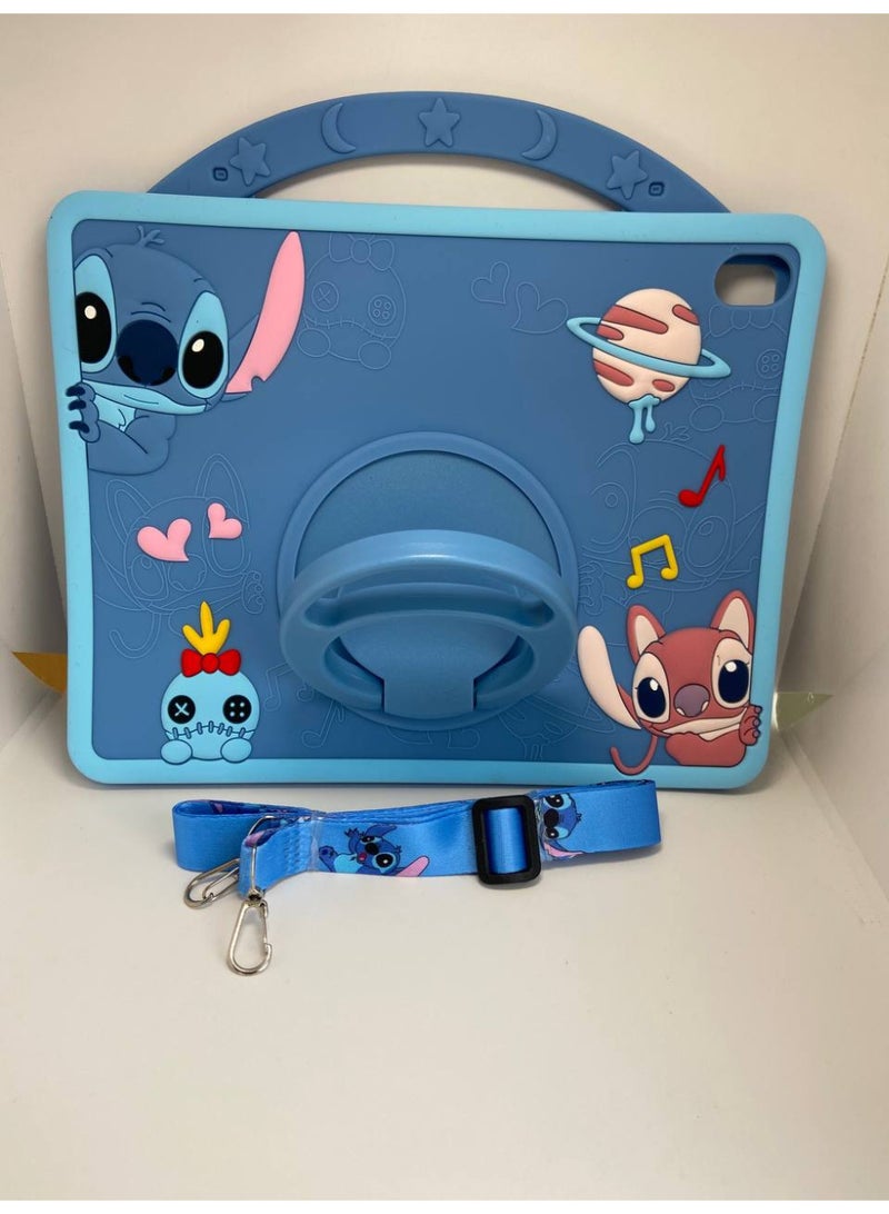 Cover Cartoon 3D Silicone Handle Stand Cover For iPad 10th Generation 2022 10.9 Inch,iPad(With Rope) - Image 3