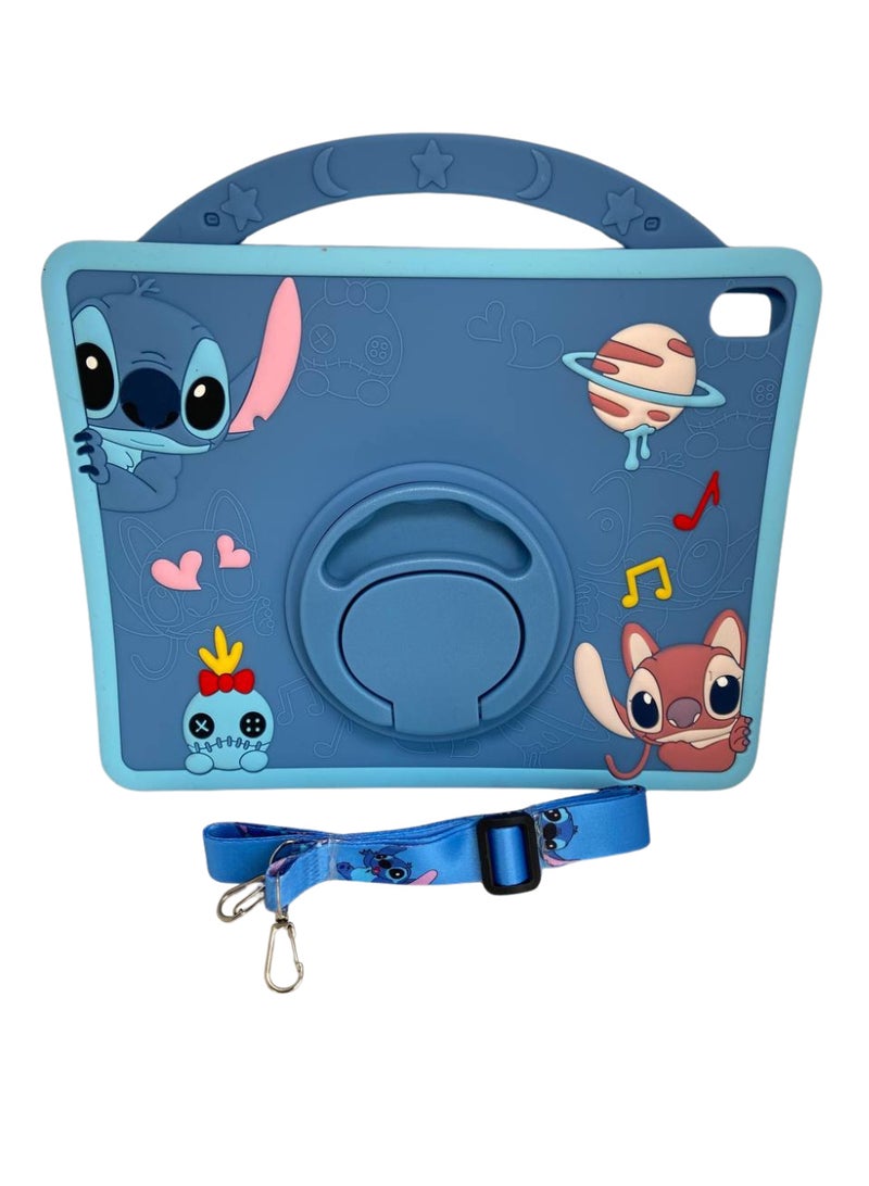 Cover Cartoon 3D Silicone Handle Stand Cover For iPad 10th Generation 2022 10.9 Inch,iPad(With Rope) - Image 1