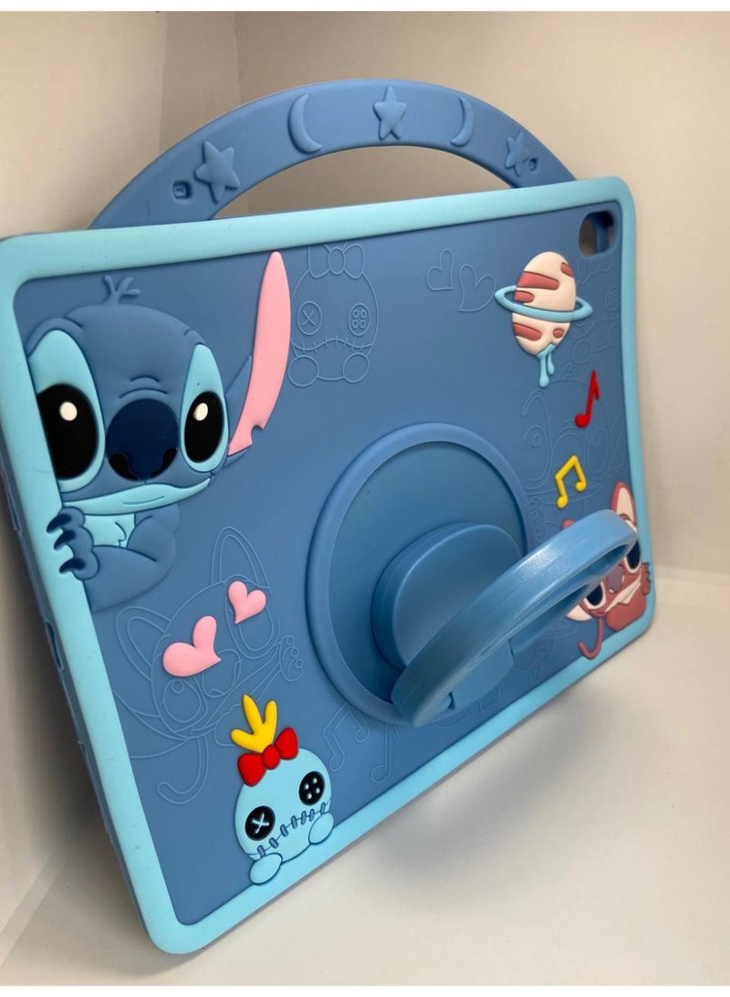 Cover Cartoon 3D Silicone Handle Stand Cover For iPad 10th Generation 2022 10.9 Inch,iPad(With Rope) - Image 4