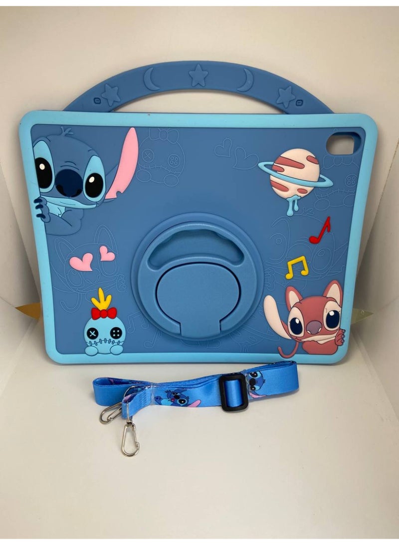 Cover Cartoon 3D Silicone Handle Stand Cover For iPad 10th Generation 2022 10.9 Inch,iPad(With Rope) - Image 2