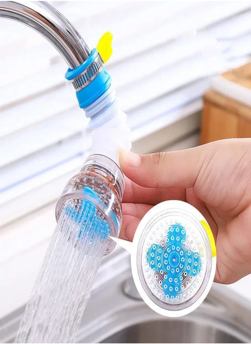 2-Pack 360 Degree Rotating Faucet Aerator Telescopic Anti-Splash Water- Saving Tap Sprayer, Tap Nozzle with Filter Tip Faucet Adapter for Kitchen Bathroom Faucet Parts(Random Color)