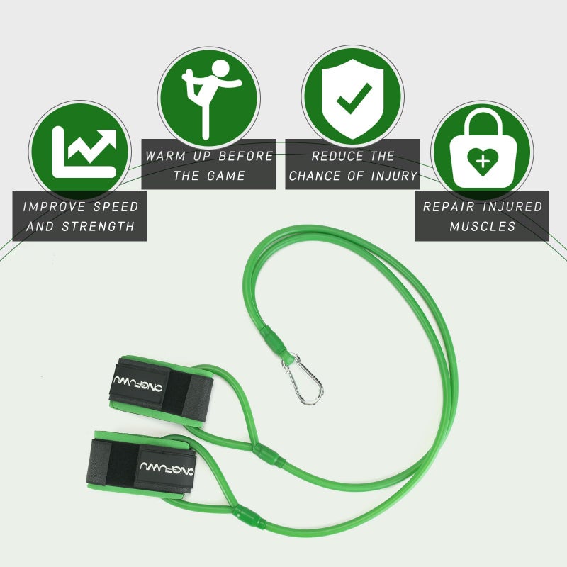 ongfuwu Green Softball Resistance Bands - Swing Trainer & Arm Trainer. Throwing Bands for Athletes, Warm Up & Exercise. Baseball Training Equipment (20lbs) - Image 4