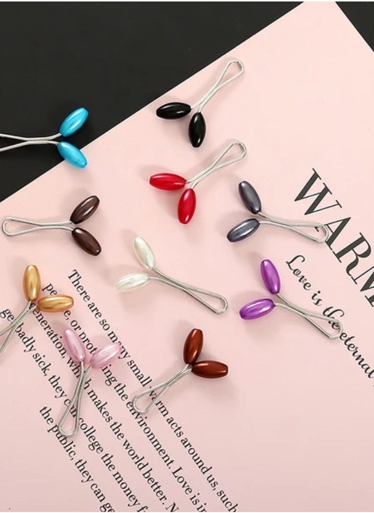 Generic - Set of six Hijab scarf women Turkish style clip pins - Image 1